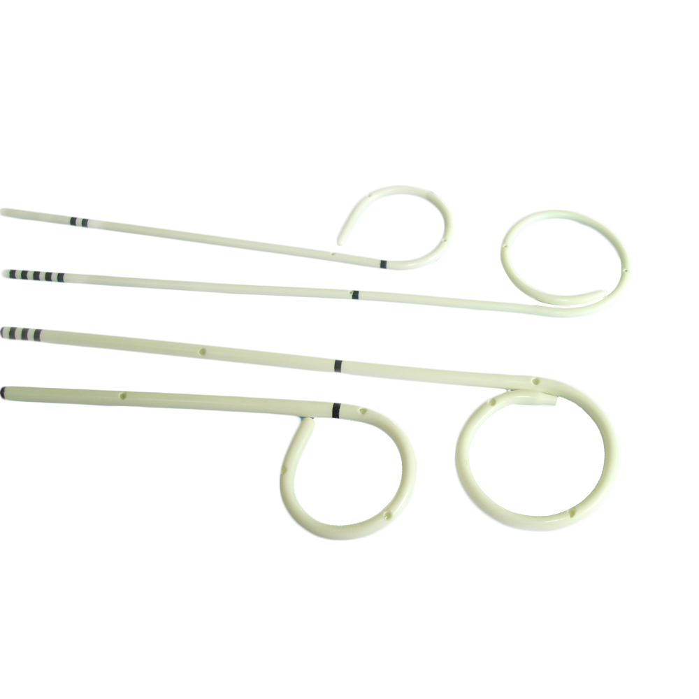Disposable medical pigtail drainage catheter