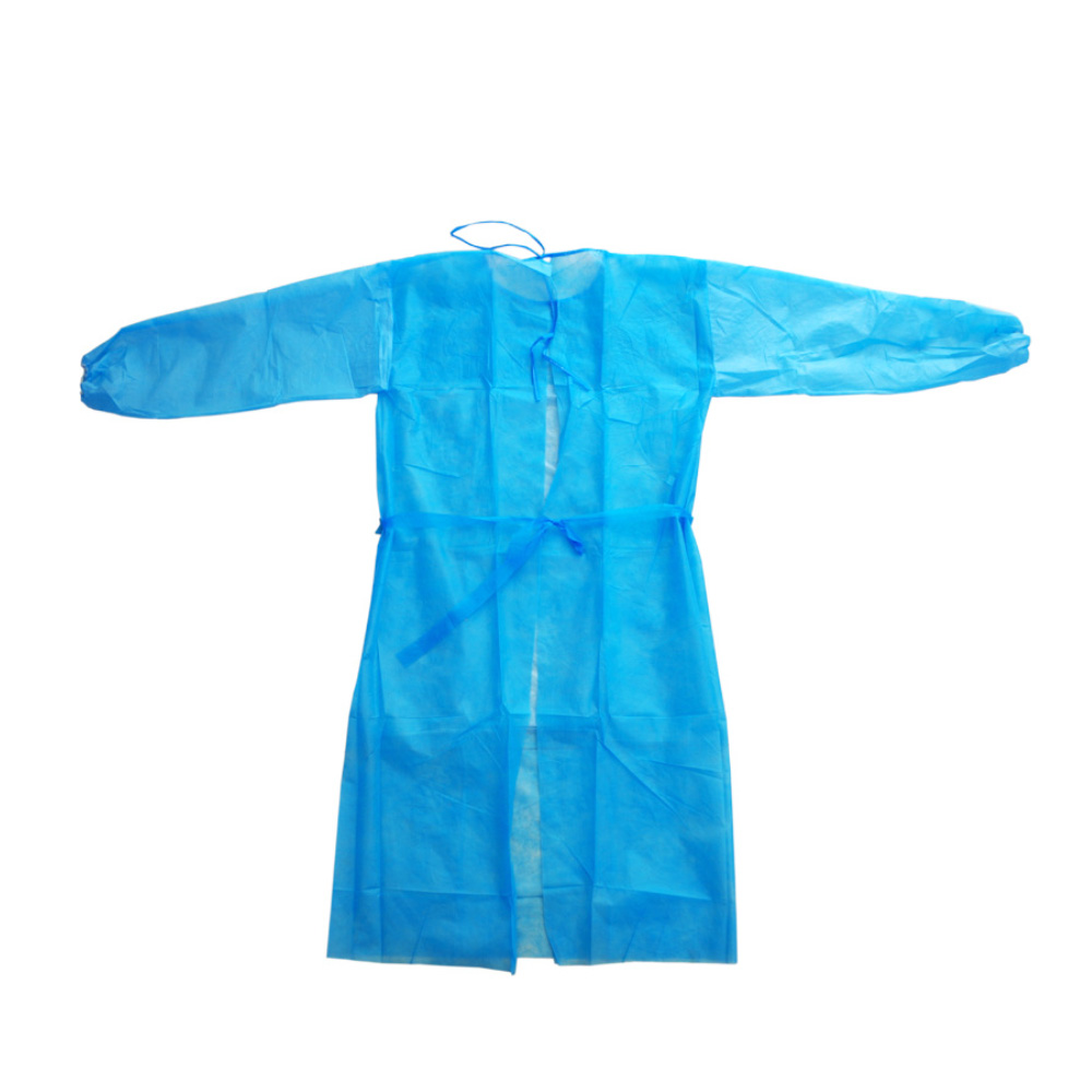 Reinforced spunlace surgical gown